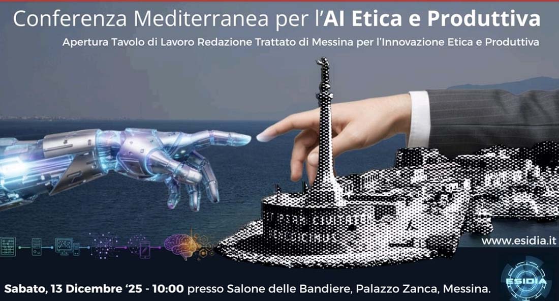 Messina ospiterà la Conferenza Mediterranea per l’AI etica e produttiva